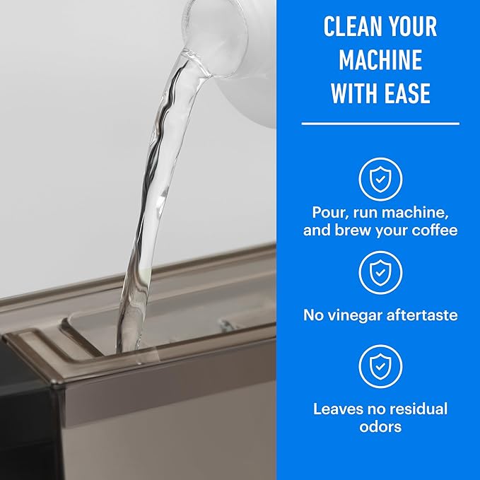 Essential Values Compatible with Keurig Descaling Solution - Specially Formulated for Keurig Descaler - Espresso Machine, Coffee Pot Cleaner - 12 Month Supply 2-Pack