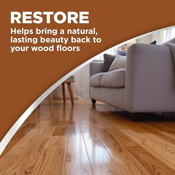 Weiman Wood Floor Polish and Restorer 32 Oz Bundle - High-Traffic Hardwood Floor, Natural Shine, Removes Scratches, Leaves Protective Layer