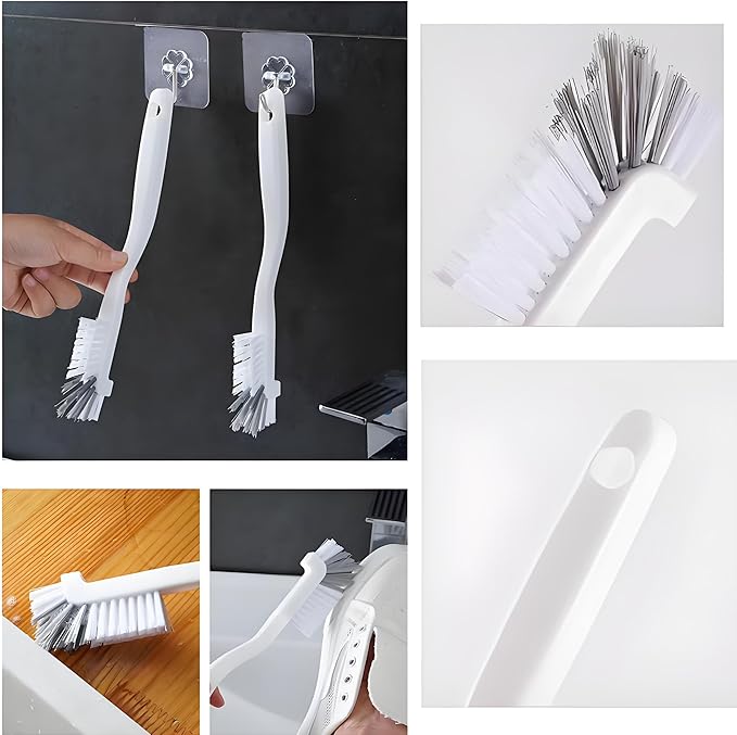 Crevice Cleaning Brush 12Pcs, Hard Bristle Deep Cleaning Brushes Supplies for Household use, Kitchen, Bathroom, Corner, Grout, Sink, Cup, Teapot, Bottle, Blender