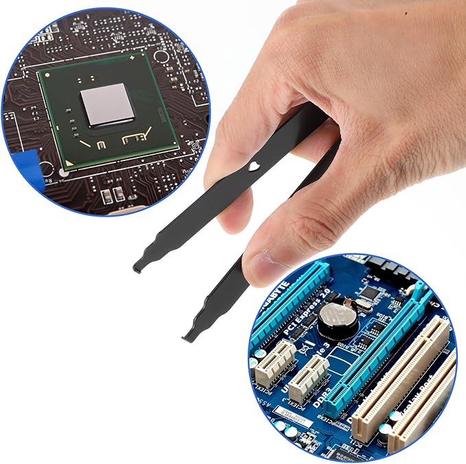 Keyboard Remover Tool Kit 7 Pcs Keycap Puller, Switch Puller, Cleaning Brush, 4-Jaw Gripper, Tweezers, Key Cap Pullers, Storage Bag