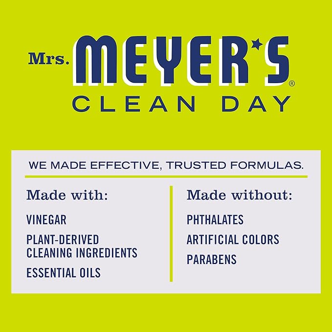 MRS. MEYER'S Clean Day Vinegar Gel Cleaner, Lemon Verbena (12 Fl Oz, Pack of 1)
