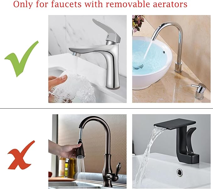 Kitchen Sink Faucet Quick Connector, Sink Faucet to Garden Hose Adapter, Dishwasher/Washer Snap Coupling Adapter, Faucet to Hose Adapter for Kitchen/Bathroom/Shower Hose