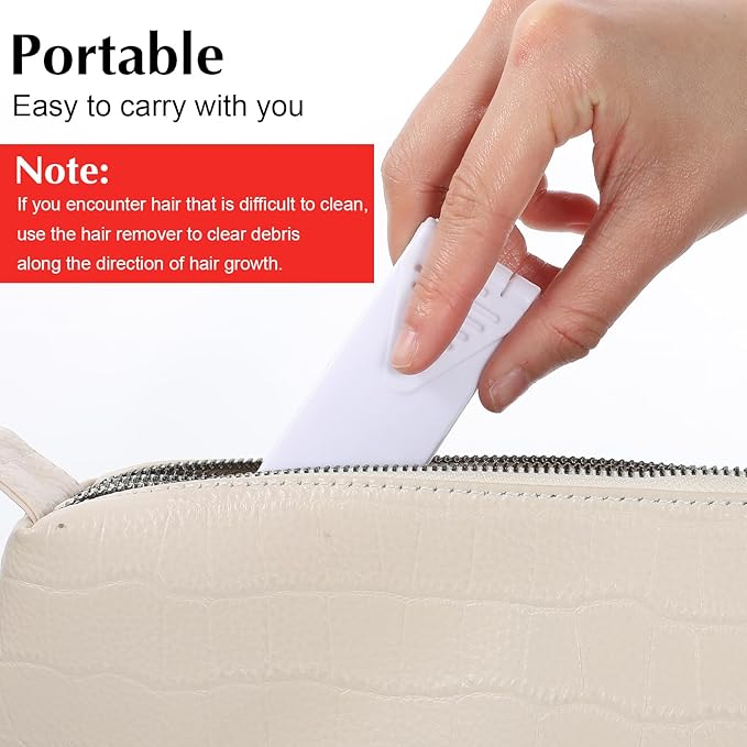 4 Pcs Mini Lint Brush, Portable Lint Brushes, Travel Foldable Lintbrush for Clothes, Portable Foldable LintBrushes for Clothes, Pet Hair Remover, Cleaning Fluff
