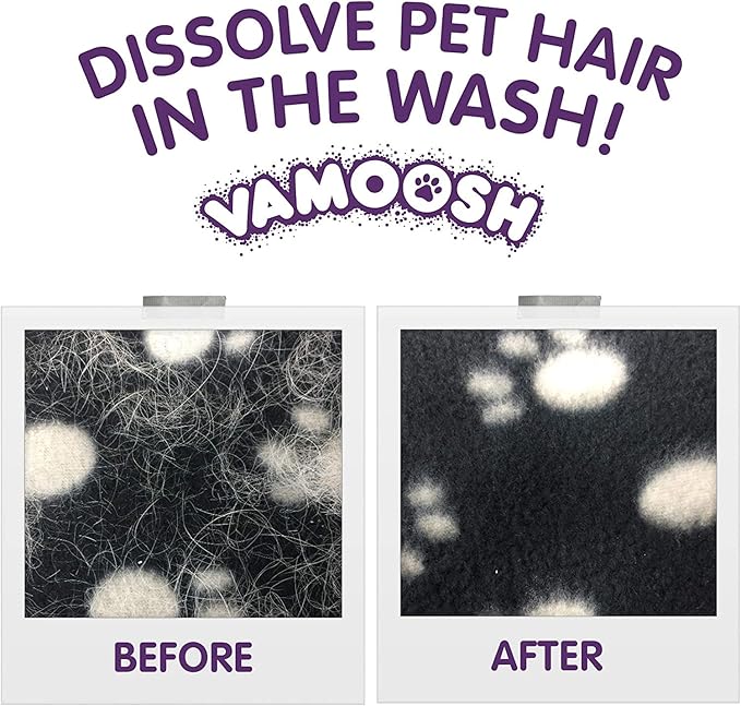 Vamoosh Pet Hair Dissolver | Patented Pet Hair Dissolving Formula | No Harmful Chemicals | Safe for Pets | Removes Odor | Dissolves Dog, Cat & Animal Fur | Easy to Use | 100g (Pack of 3)