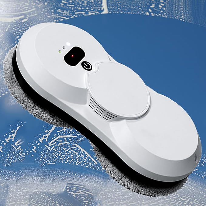 Window Cleaning Robot Window Robot Vacuum Cleaner 2800Pa Strong Suction Smart Window Cleaning Robot, Remote Control, Cleaning for Interior/Exterior Windows Mirror Door