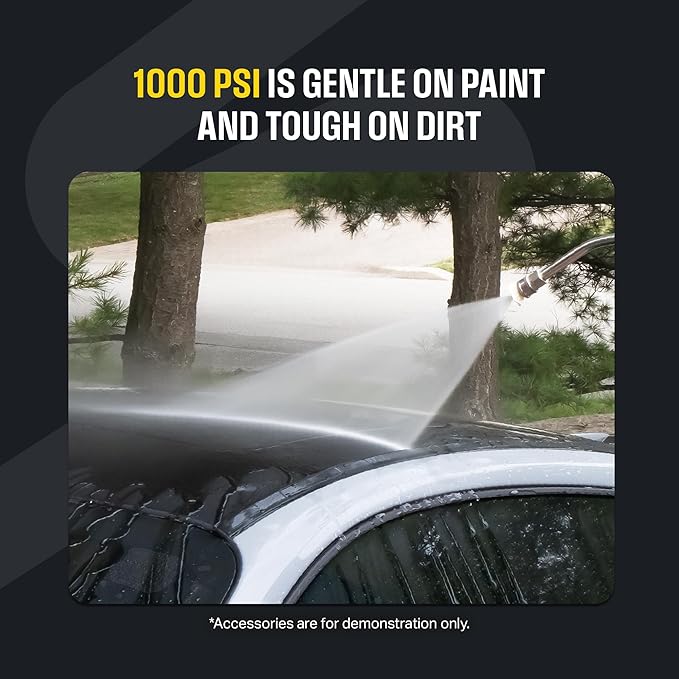 Active 2.3 Electric Pressure Washer –a 2.3 GPM high Pressure Washer for DIY at Home car wash and Professional Detailing and Other Cleaning transformations.