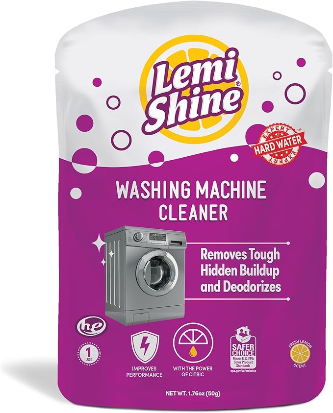 Lemi Shine Washing Machine Cleaner, Restore Performance, Biodegradable Ingredients (1 Count)