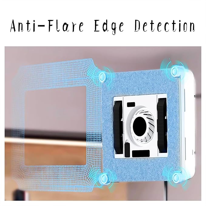 Smart Window Cleaning Robot, Dual Water Spray, 2500Pa High Suction Power, Wet/Dry Cleaning, Indoor/Outdoor Use, Mobile APP & Remote Control, Perfect for High-Rise Windows, Tiles and Glass Cleaner kit