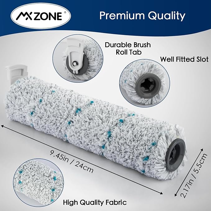 Multi-Surface Brush Rolls 2787 and Vacuum Filters 1866 for Bissell CrossWave Max 2554 2554A 2590 2593 2596 for HydroSteam 35151 35152 3513 3518, Replacement Part 1618638, 1608684, 6 Pack