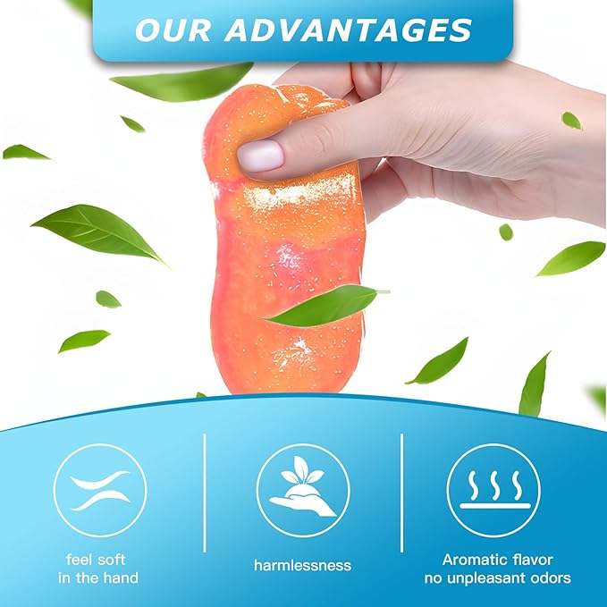 Car Cleaning Gel,Reusable Car Cleaning Putty for Interior Detailing, Car Cleaning Supplies, Auto Detailing Tools, Car Slime for Dust Removal, Car Accessories Interior, Car Cleaning Kit(Orange, 0.8 OZ)
