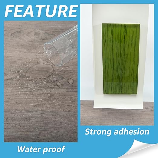 Art3d 60 Sq.ft Peel and Stick Floor Tiles, 40Pcs Luxury Vinyl Plank Flooring Wood Look, Adhesive and Waterproof Tile Sticker for Bedroom, Living Room, Kitchen, Teak