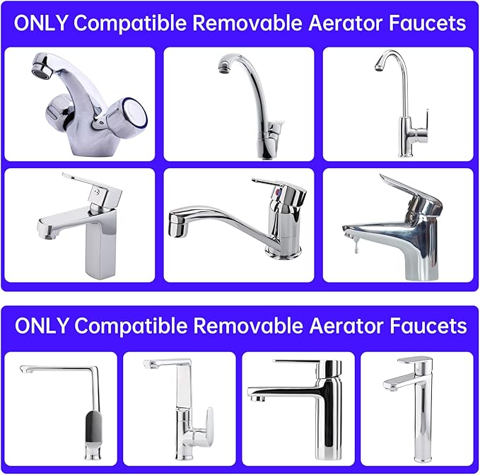 Dishwasher Faucet Adapter, 2 Pack Portable Washer Faucet Snap Adapter Connection Accessories 15/16-27Male or 55/64-27Famale