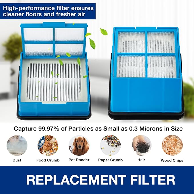 3882 Crosswave Omniforce Replacement Parts for Bissell 3882/3883 / 3967F / 3970F CrossWave OmniForce/OmniFind Vacuum Cleaner, 4 HEPA Filters