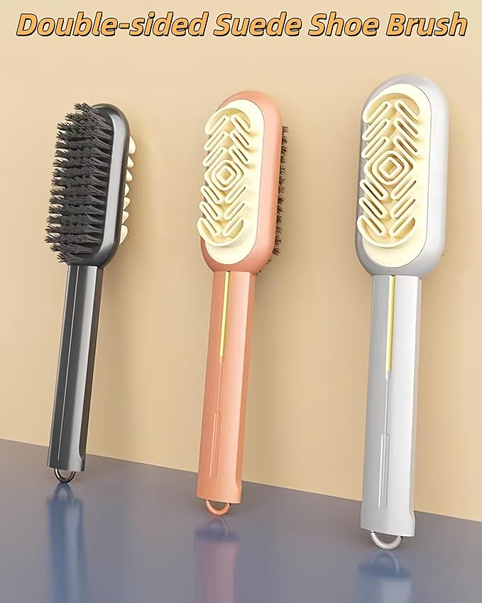 3 Pack Suede Shoe Brush Rubber Shoe Brushes,Suede Cleaner Brush for Shoes,Double-Sided Shoe Cleaning Brush with Soft Bristle,Polish Eraser for Suede Boot Cleaner and Nubuck Brush Shoe Scrubber