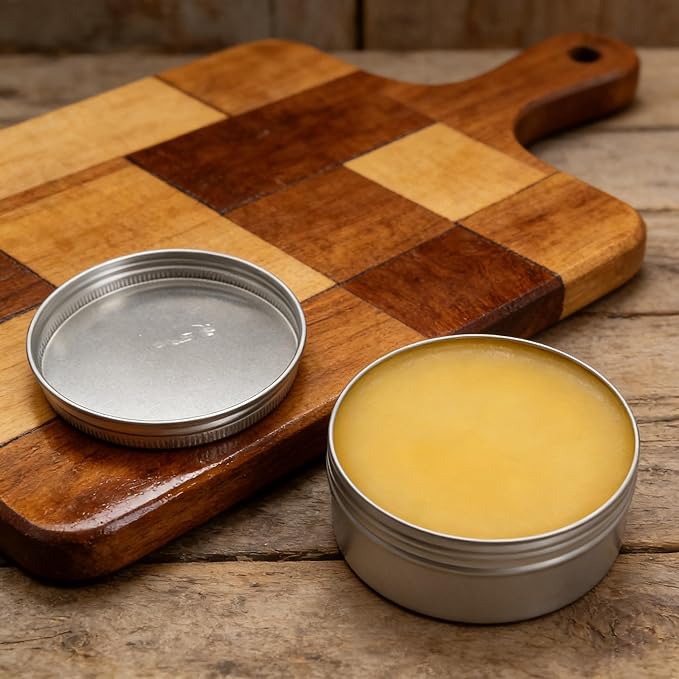 Bees wax furniture polish and cleaner,Premium Beeswax Paste Wood Finish & Polish Cutting Board Sealer,Protects & Restores All Wood Furniture Polish for Floors,Cabinets,Tables,Doors(100g)