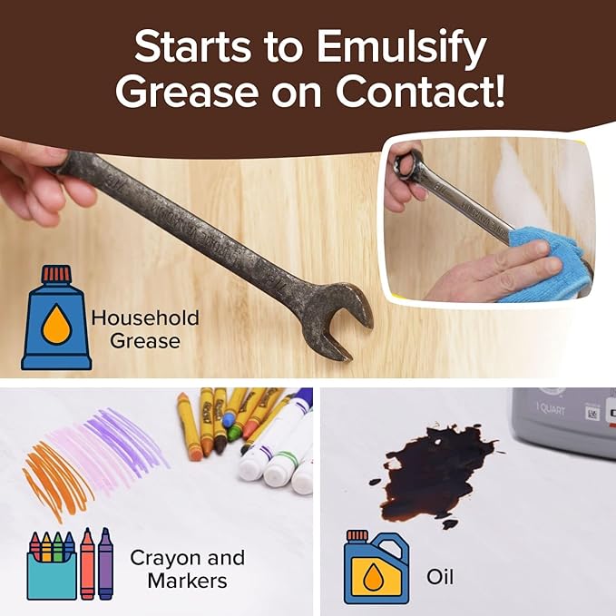 Bull Shot Degreaser Pro, Foaming Degreaser & Grime Remover, Professional Strength AS SEEN ON TV Residue-Free, Shake, Point & Spray, Emulsifies Grease, Oil, Glue, Residue & More - Made in USA - 2PK