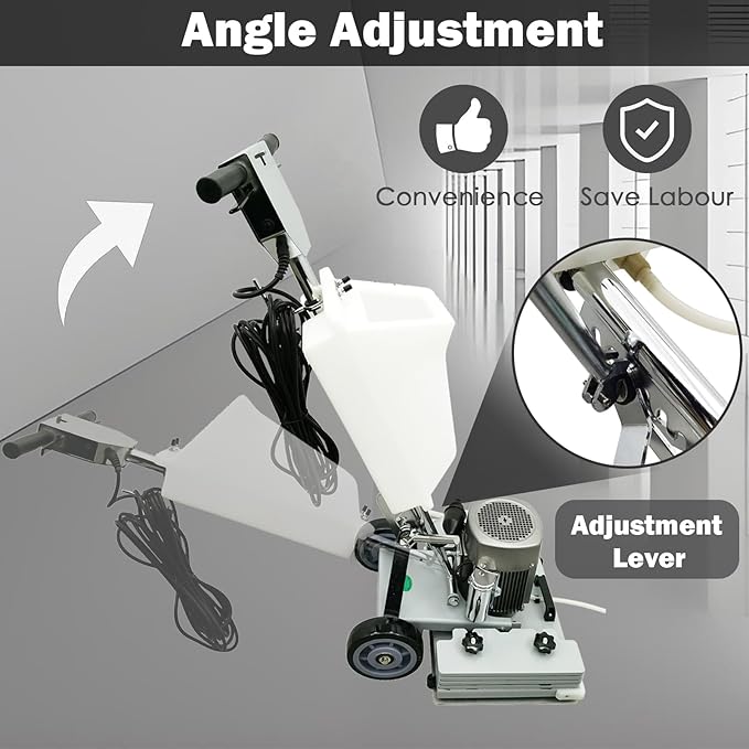 TECHTONGDA Floor Polisher Commercial Floor Buffer Scrubber Square Shape Floor Grinding Machine Industrial Hard Floor Cleaning with 3gal Tank and 3 Floor Polishing Pad