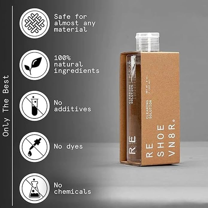 RESHOEVN8R Shoe Cleaner Kit and Sneaker Cleaner Sets - Cleaning Kit Solution for Sneakers, Mesh, Canvas, Suede, Knit, Leather
