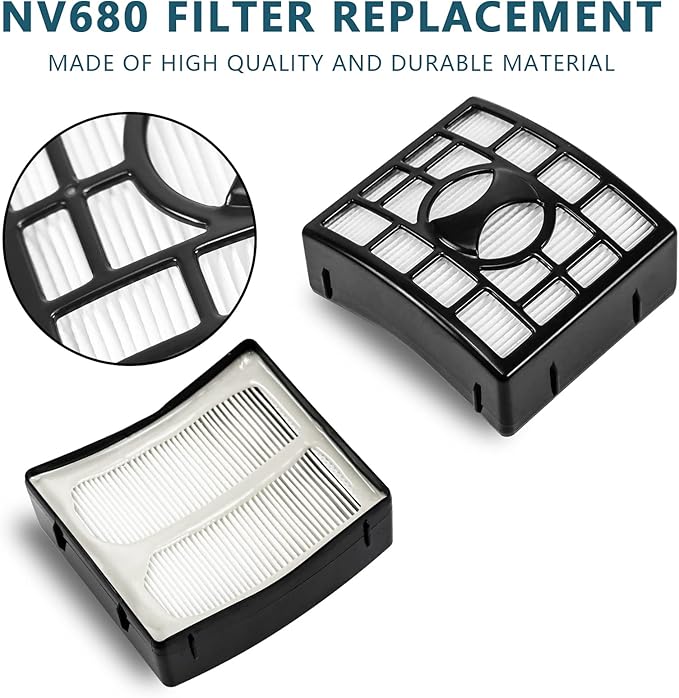 Improvedhand NV680 Filter Shar-k Rotator DuoClean Powered Lift Away Speed Vacuum NV681, NV682, NV683, NV800, NV801, NV803, UV810, Replaces Part XHF680 & XFF680