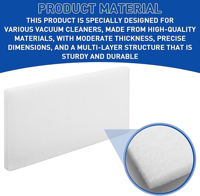 Vacuum Filter for Hoover WindTunnel Bagless, Upright, Widepath, Empower, Foldaway, PowerMax Vacuum Cleaners, compatible with EnviroCare Premium Replacement 3-Layer Ultimate Vacuum Filter - 2 Pack