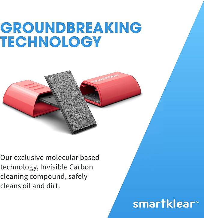 CarbonKlean SmartKlear Smart Phone Screen Cleaner - Compatible with iPhones, Androids, and More - Cleaner with Carbon Microfiber Tech-Injected Pink-1 Count (Pack of 1)
