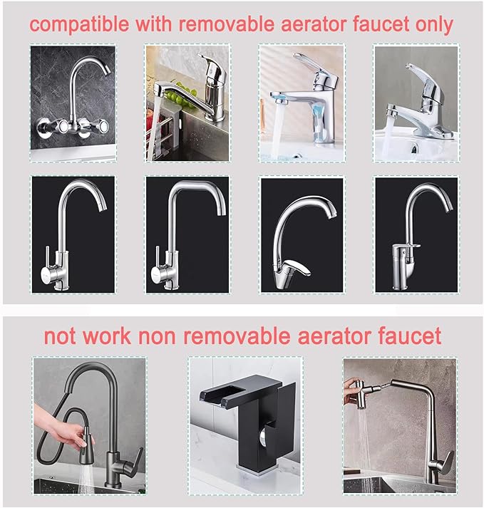 Kitchen Sink Faucet Quick Connector, Dishwasher Washer Snap Coupling Adapter, Faucet to Garden Hose Adapter for Bathroom Kitchen/Shower Hose/Garden Hose