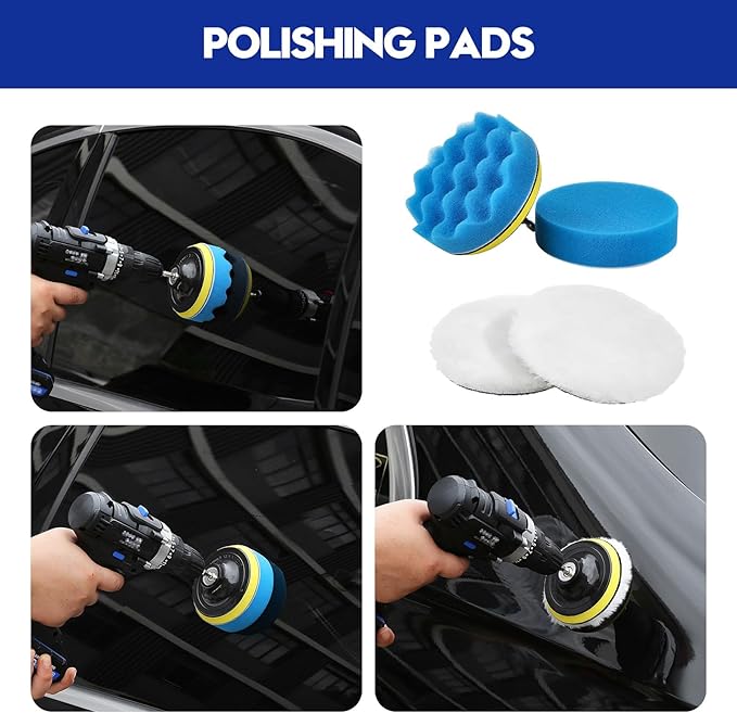 41Pcs Car Detailing Kit, Car Detailing Brush Set, Car Wash Cleaning Kit, Car Detailing Brushes, Professional Car Care Kit for Interior Exterior Wheels, Blue