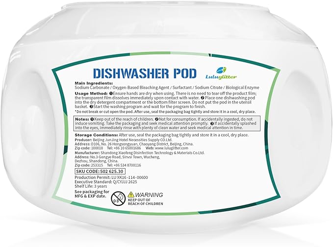 Dishwasher Pods 30 Count, Scrubbing Power, No Pre-Rinse Dishwasher Detergent Soap Removes Burnt-On Stain