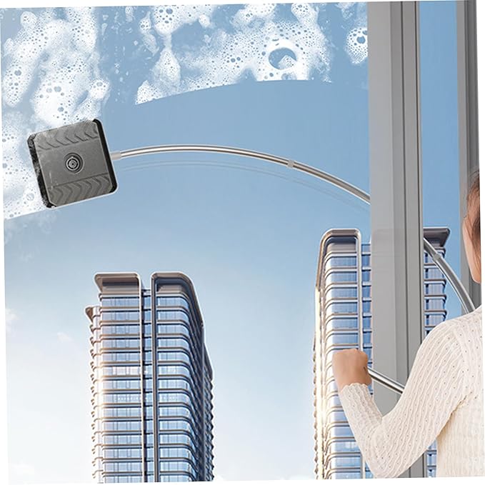 Window Squeegee Professional, 51 Inch Extendable Squeegee with Dual Scrubber, Outside Window Cleaner Tool, USO en casa