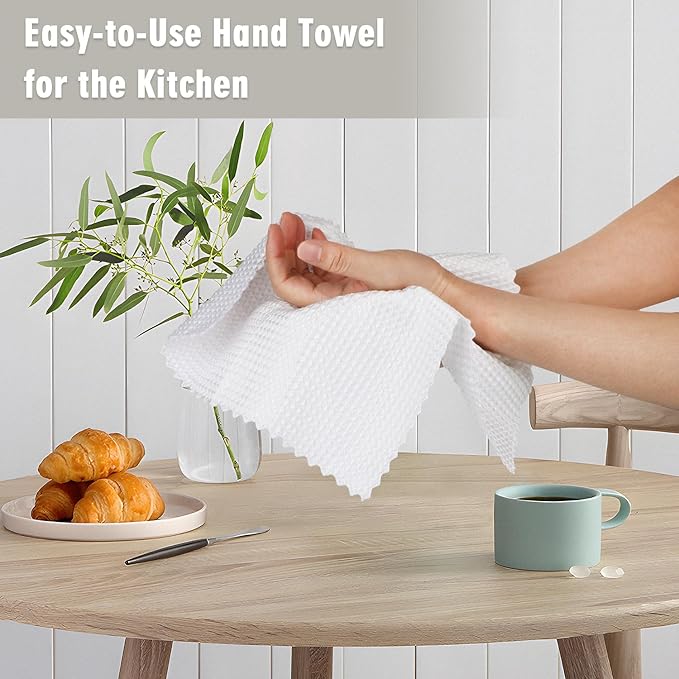 GLIMGLINT Waffle Weave Microfiber Towel,Lint Free Microfiber Cleaning Cloth for Household,Reusable Dish Towels,20Pack,11.5x11.5 Inch, (12 Grey, 8 White)