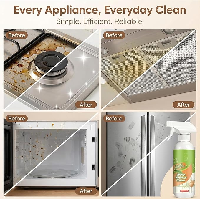 Electrolyzed Ion Kitchen Cleaner Spray, Multi-purpose Household and Kitchen Cleaning Spray, For Hold, Oven, Stove, Range Hood, Easy Cleaning Household Items (120ml -2PCS)
