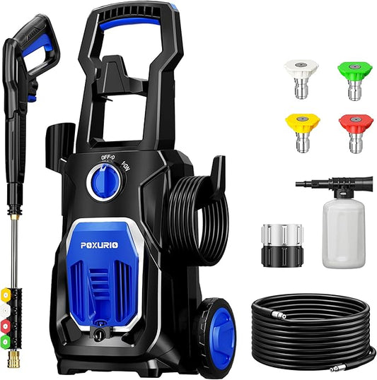 Electric Pressure Washer, 4000PSI 2.8 GPM Power Washer with Foam Cannon 35FT Hose Electric High Pressure Washer for Fences, Patios, Decks, Patios and Cars Powerwasher