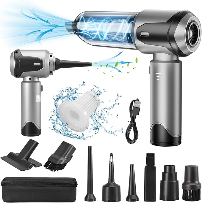 Handheld Vacuum Cleaner, 22000Pa Powerful Car Vacuum Cleaner Cordless, Lightweight Mini Vacuum Air Duster, Rechargeable Portable Vacuum for Car, Home, Kitchen