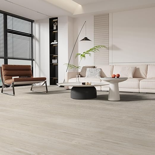 3D Peel and Stick Floor Tile Vinyl Flooring Roll Wood Plank Sticker 23"x 393"/64 Sq.Ft, for Home Apartment Room Self Adhesive Easy DIY Removable Waterproof Thicken Floor Covering Maple Wood