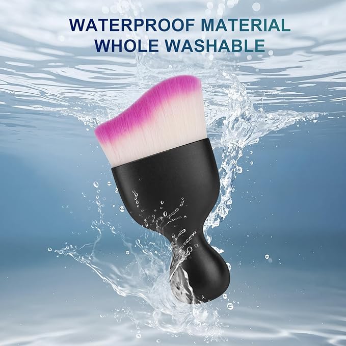 2 PCS Car Interior Detailing Brush, Auto Car Dusting Brushes, Soft Bristles Duster Removal Cleaning Tool for Dashboard Interior, Exterior, Skylight, Leather, Dust Brush, White & Purple