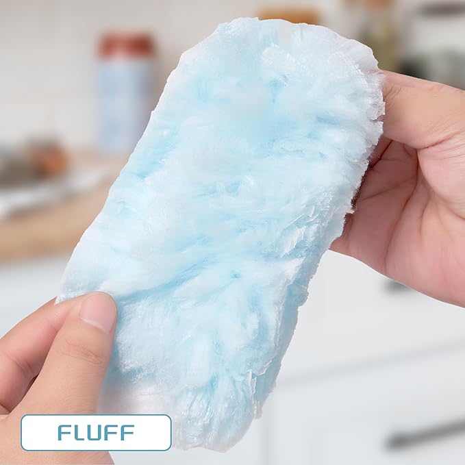 50 Count Disposable Dusters Refills Multi Surface 360° Heavy Duty Duster Refills Compatible with Swiffer Duster Refills+ 1 Short Handle +1 Extenda Handle