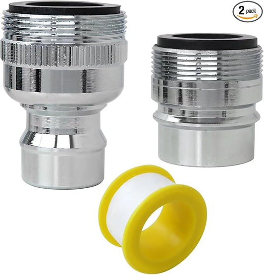 New Dishwasher Faucet Adapter Connector Attachment Fit for Frigidaire Kenmore LG GE Maytag Portable Dishwasher/Washing Machine to Sink -2 Pack
