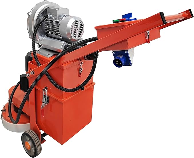 TECHTONGDA Electric Floor Grinder for Concrete Epoxy Ground with Vacuum Dust Collector Sander Polisher for Removing Floor Coating 220V