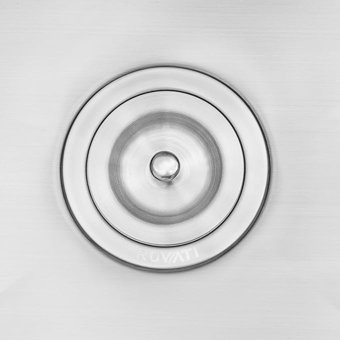 Ruvati Kitchen Sink Basket Strainer Drain Assembly - Stainless Steel - RVA1025