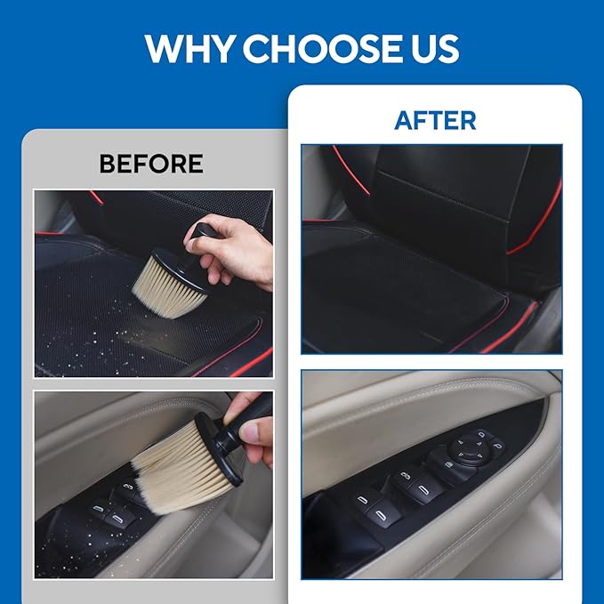 3PCS Ultra Soft Detailing Brush, Car Detail Brush (1PCS-B)