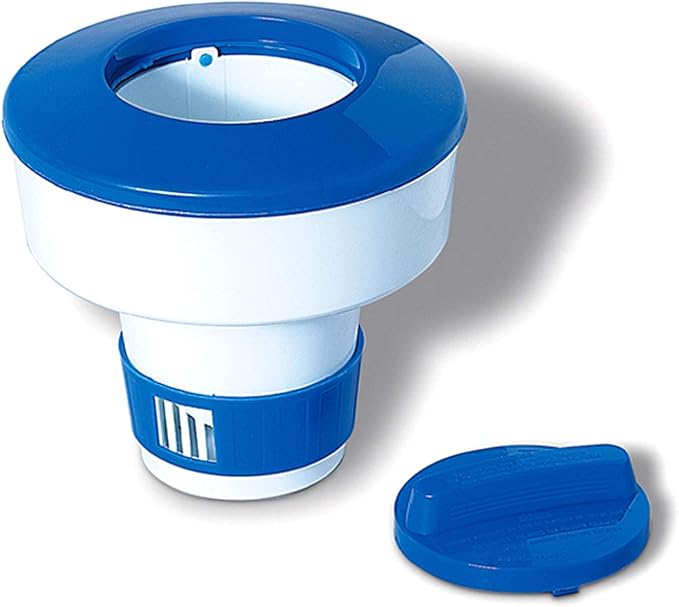 HYDROTOOLS BY SWIMLINE 8725 Large Capacity Pool & Spa Chemical Dispenser | Compatible With Bromine & Chlorine Supports 1-3’’ Tablets | Adjustable Control Ring For Customizable Flow Rate