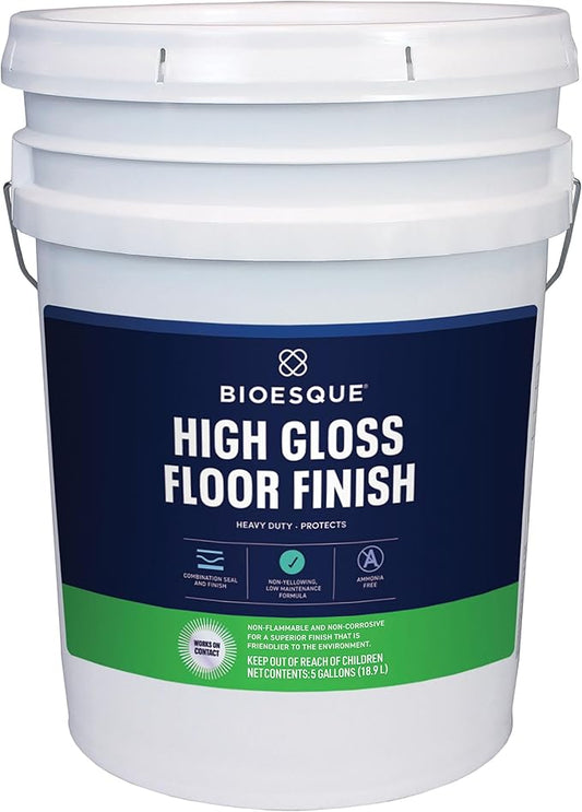 Bioesque High Gloss Floor Finish, 5 Gallon (Pack of 1)