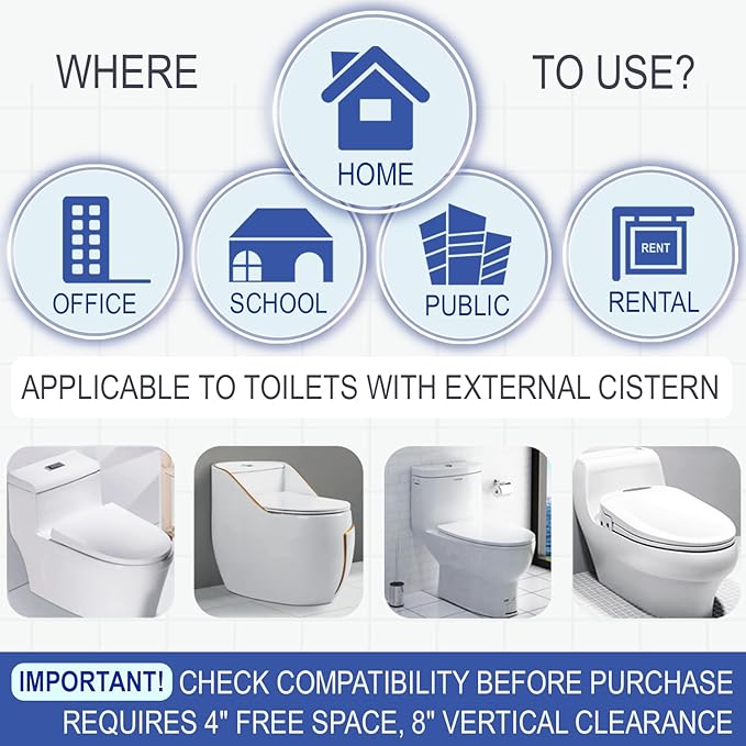 Automatic Toilet Bowl Cleaner with Refill — Antibacterial Flush-Activated Cleaning System, Toilet Cleaners for Hard Water, Helps Remove Rust & Limescale, Long-Lasting Performance & Fresh Apple Scent