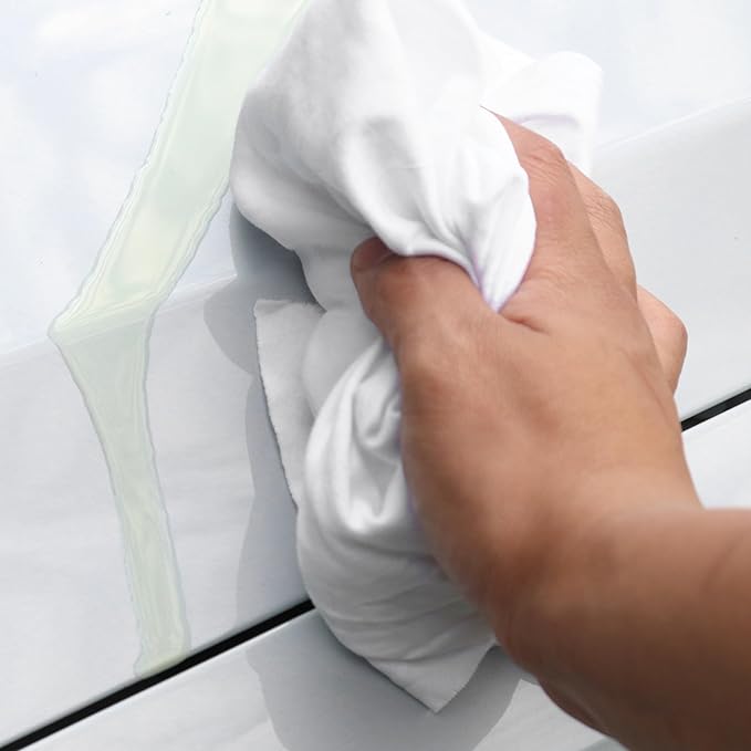 Arkwright W43 Cotton Tshirt Rags - 10 lb Bag - Soft Lint Free Cloths for Cleaning, Streak & Scratch-Free, Professional Grade Wiping Towels for Polishing, Painting, and Staining, White