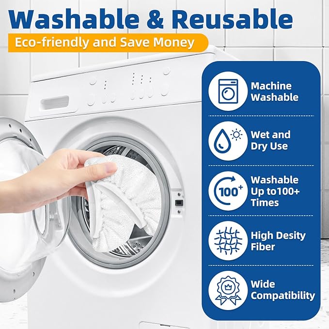 LOVECO 10 Pack Universal Microfiber Cloths for Handheld Steam Cleaner - Compatible with Bissell Steam Shot, Comforday, PurSteam, Wagner, etc - Reusable Washable Microfiber Rags
