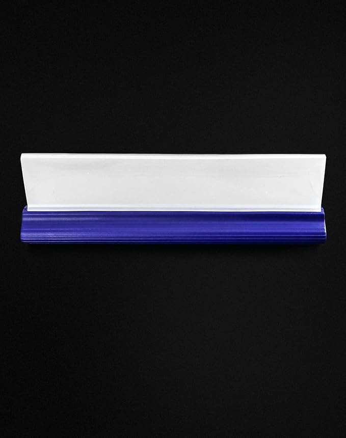 QWORK Water Car Squeegee,12 inch Flexible Water Silicone Window Squeegee for Car Or Home Use, Blue