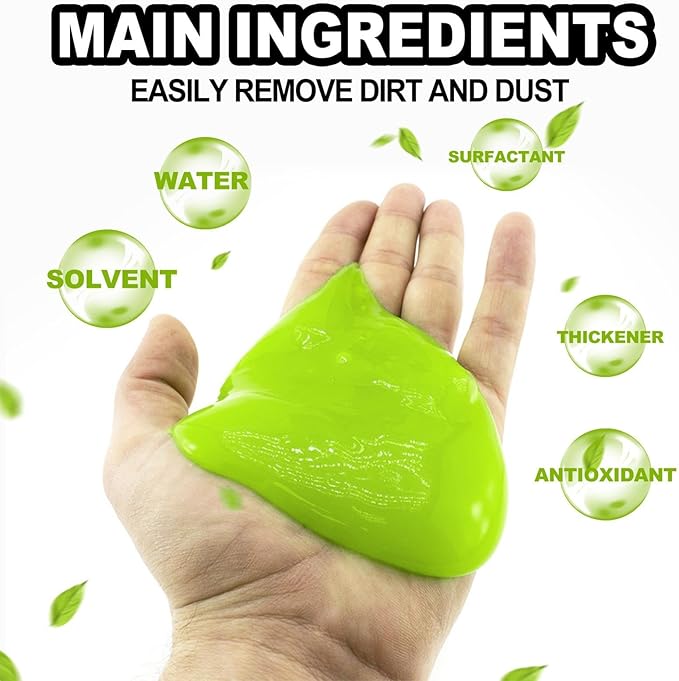 Car Crevice Cleaning Gel - Car Cleaning Putty for Interior, Dust Remover Gel | Gel for Air Vents, Automotive Dust Car Crevice Cleaner, Keyboard Cleaner for Laptops, Desks, Keyboards, Gear Levers