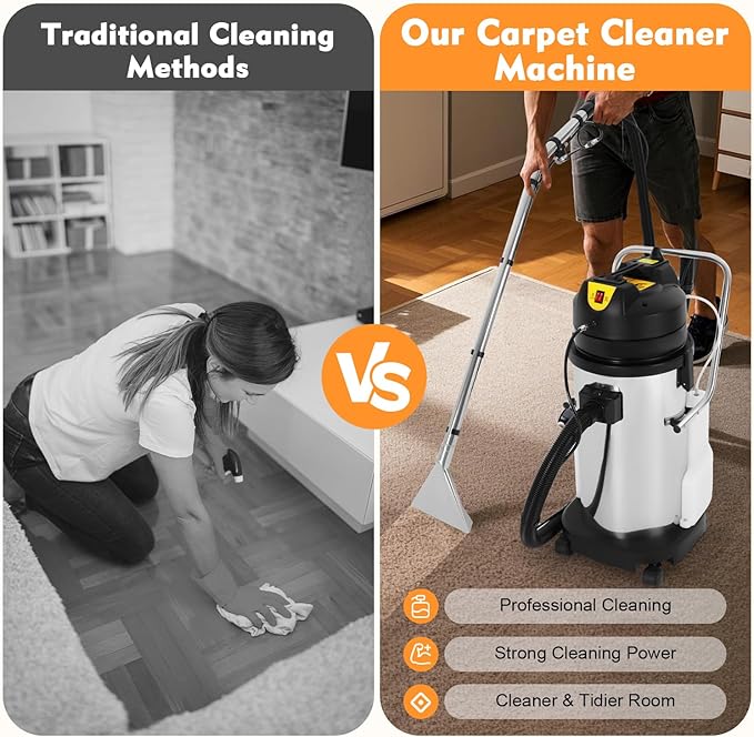 Carpet Cleaner Machine, Multi-Purpose Portable Carpet and Upholstery Cleaner, Upholstery Cleaner with Sucker,Powerful Suction Spot Cleaning Machine