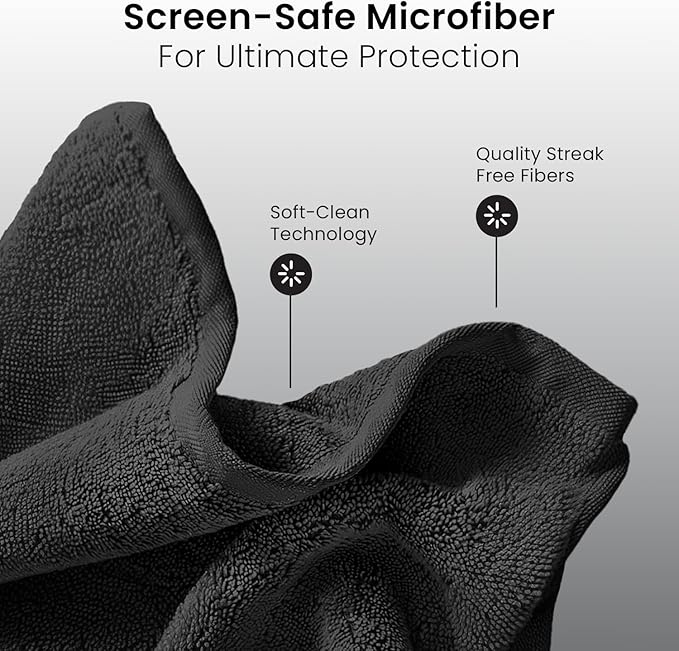 EVEO Computer Screen Cleaner Spray Kit- Portable Laptop Screen Cleaner, Phone Cleaner & Monitor Cleaner + Microfiber Cloth - Car Screen Cleaner for MacBook, iPad and More Electronic Devices - (1 Pack)
