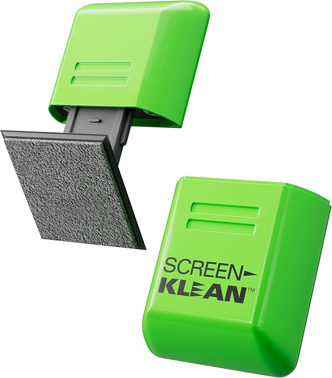 CarbonKlean ScreenKlean Tablet Screen Cleaner - Compatible with iPad, Android & Amazon Tablet - with Carbon Microfiber Tech-Injected Green-1 Count (Pack of 1)